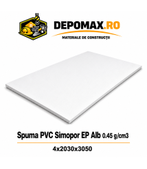 Placa rigida PVC Simopor EP Alb 0.45 g/cm3, 4x2030x3050 mm Placa rigida PVC Simopor EP Alb 0.45 g/cm3, 4x2030x3050 mm